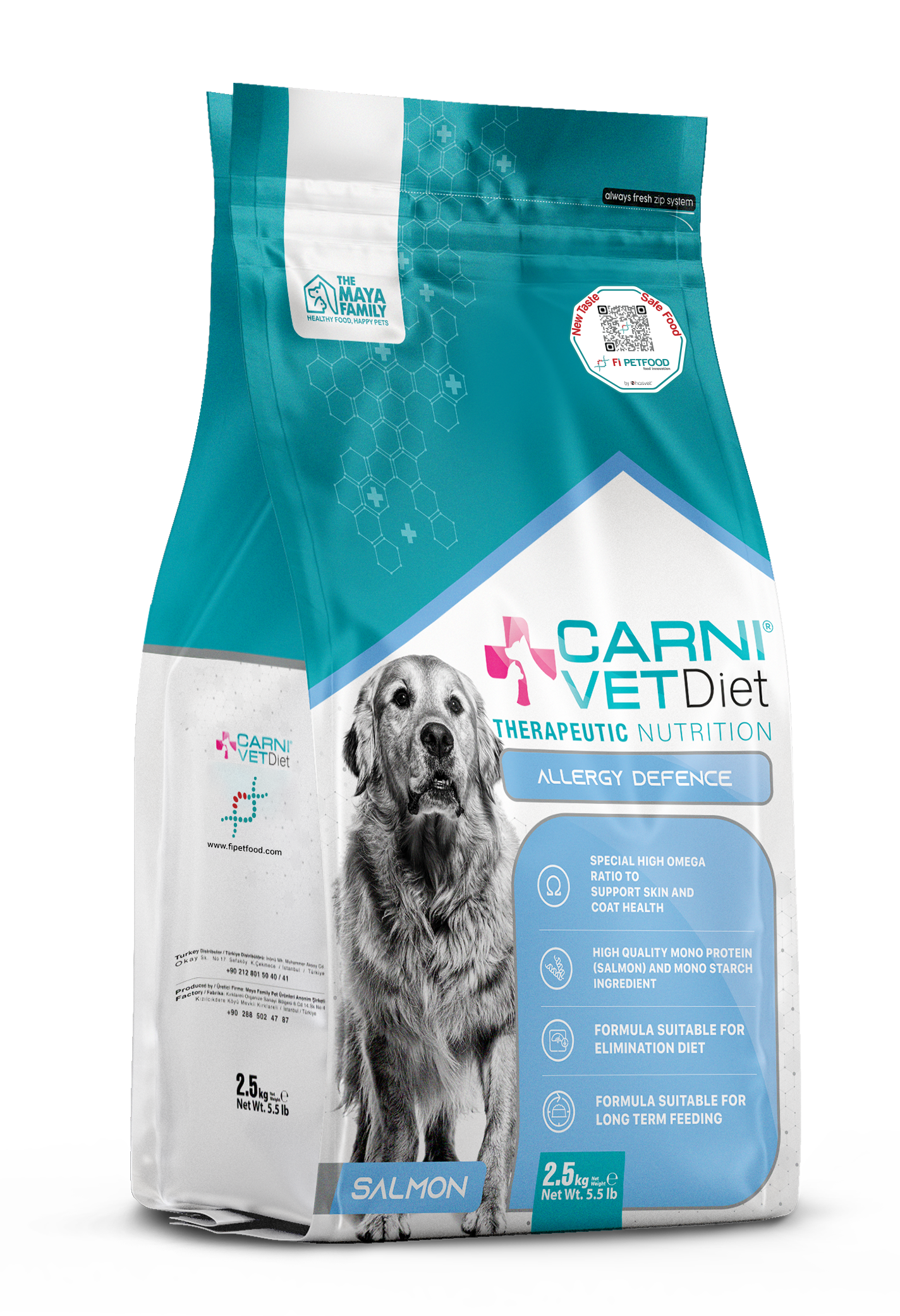 CARNI VET DIET KÖPEK ALLERGY DEFENSE SOMON YETİŞKİN 